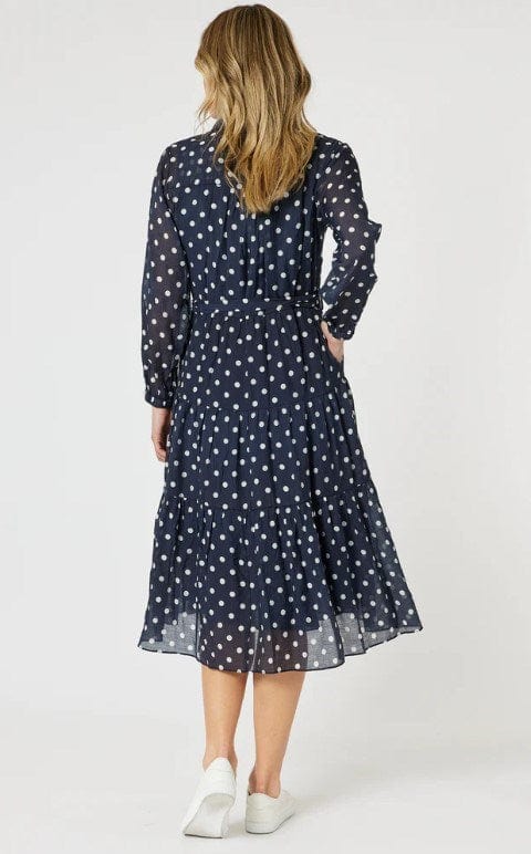 Load image into Gallery viewer, Gordon Smith Womens Sorrento Spot Button Dress
