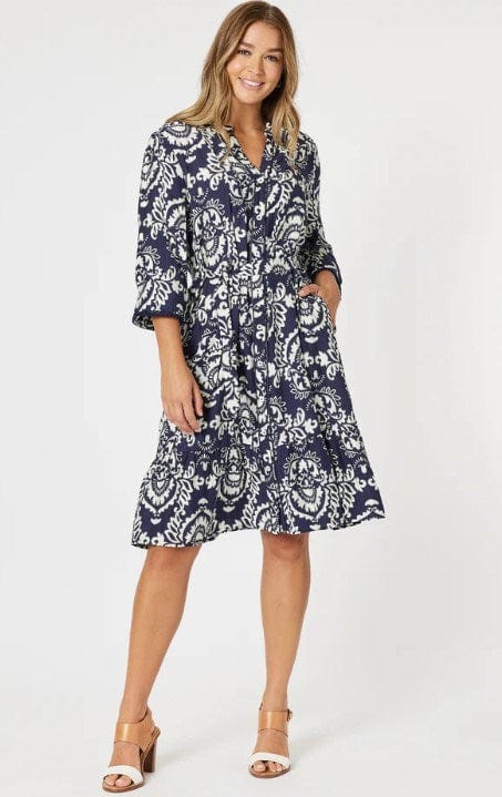 Load image into Gallery viewer, Threadz Womens Emily Button Dress
