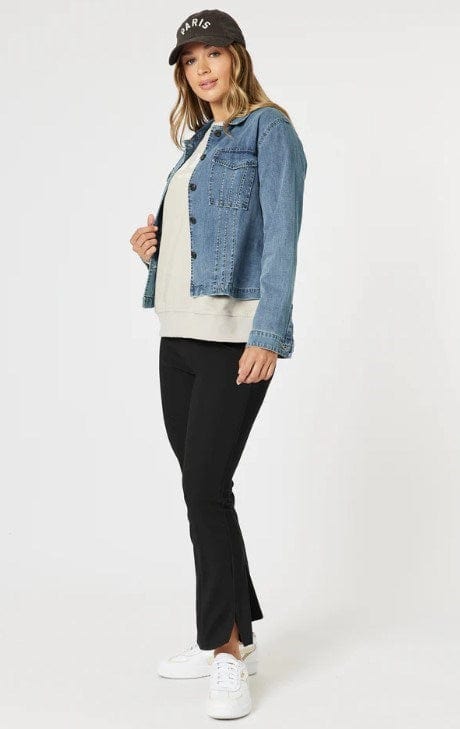 Load image into Gallery viewer, Threadz Womens Retro Denim Jacket
