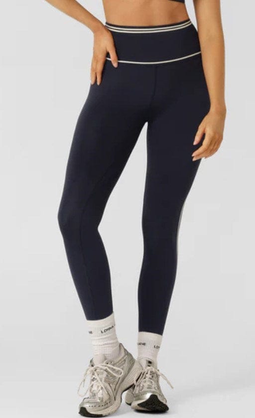 Load image into Gallery viewer, Lorna Jane Womens Retro Track Ankle Biter Leggings
