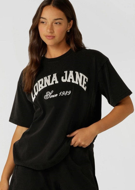 Lorna Jane Womens Original Sport Washed Vintage T-shirt