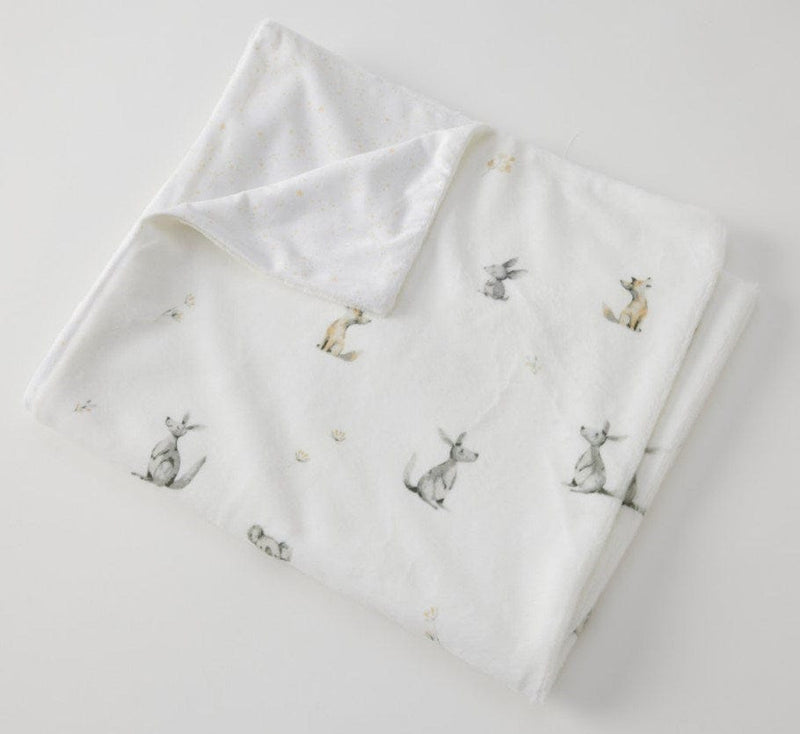 Load image into Gallery viewer, Jiggle &amp; Giggle Baby Little Aussie Critters Soft Fleece Blanket
