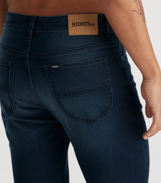 Riders Mens R2 Slim Midnight Fade Fit Jeans