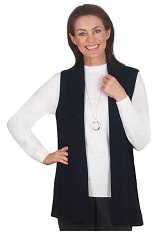 Jillian Womens Softknit Edge To Edge Vest