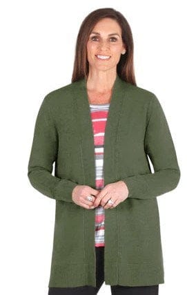 Jillian Womens Softknit Edge To Edge Cardigan