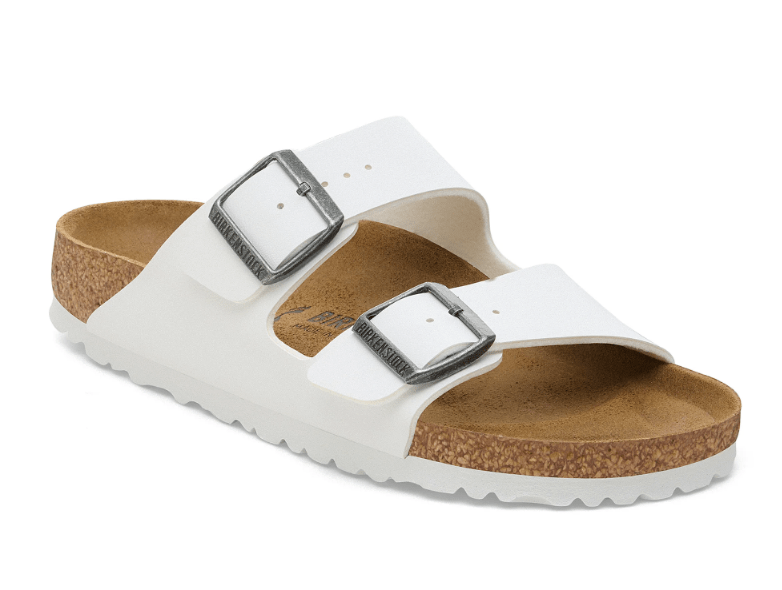 Load image into Gallery viewer, Birkenstock Arizona White Birko-Flor - Regular
