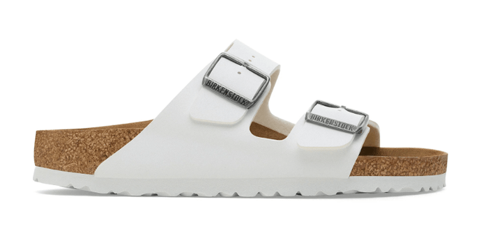 Birkenstock Arizona White Birko-Flor - Regular