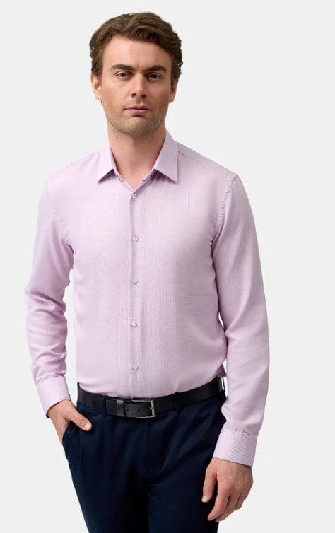 Brooksfield Mens Easy Care Reg Fit Shirt - Pink