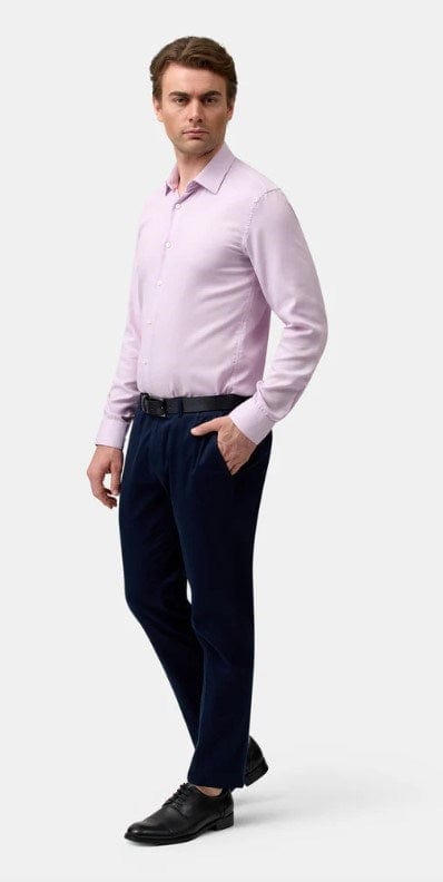 Brooksfield Mens Easy Care Reg Fit Shirt - Pink