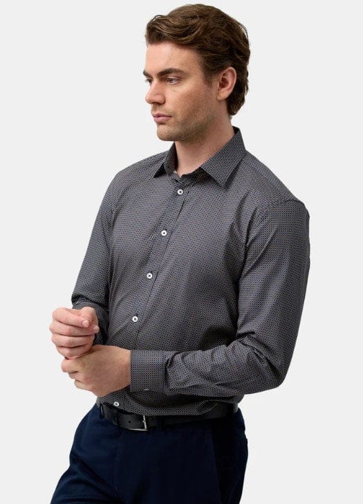 Load image into Gallery viewer, Brooksfield Mens Stretch Performance Reg Fit Shirt - Gold
