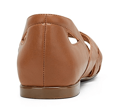 Load image into Gallery viewer, Hush Puppies Womens WIM Wim Tan Leather Ballet Flats Shoes
