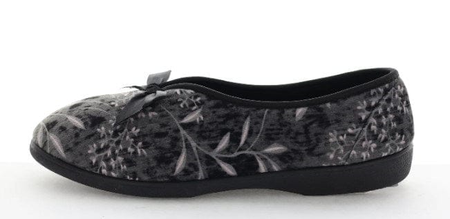 Load image into Gallery viewer, Panda Womens Emilia Slipper - Black Floral
