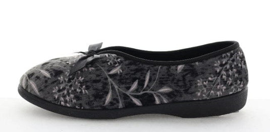 Panda Womens Emilia Slipper - Black Floral