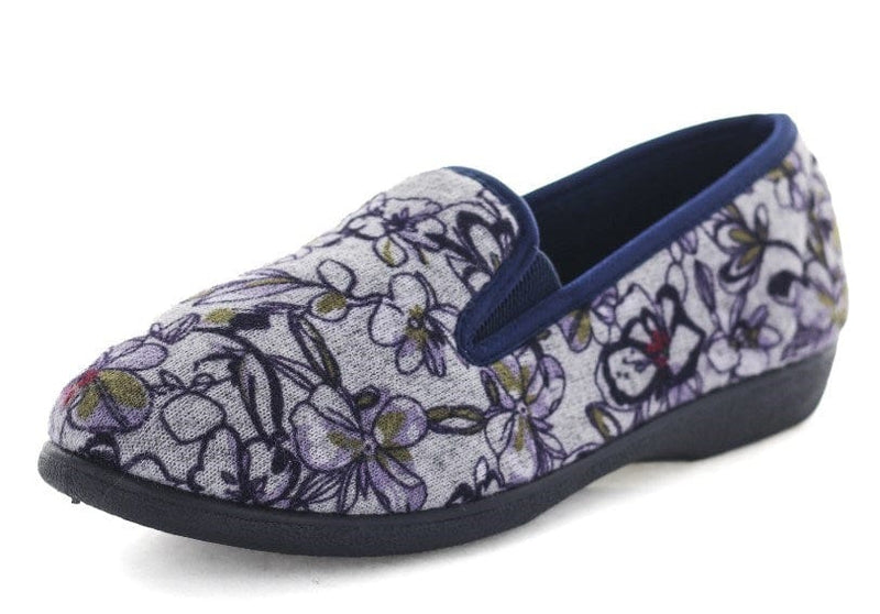 Load image into Gallery viewer, Panda Womens Erta Slipper - Purple Floral
