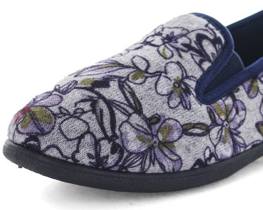 Panda Womens Erta Slipper - Purple Floral