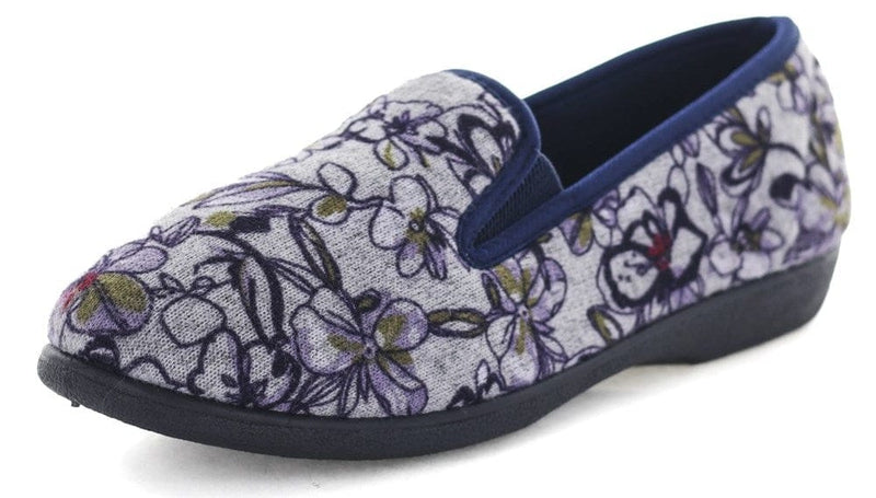 Load image into Gallery viewer, Panda Womens Erta Slipper - Purple Floral
