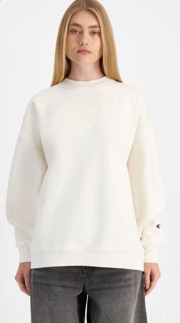 Load image into Gallery viewer, Champion Womens Script Tonal Fleece Crew Jumper
