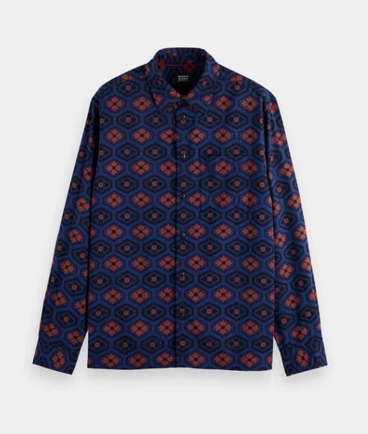 Load image into Gallery viewer, Scotch &amp; Soda Mens Printed Seersucker Shirt
