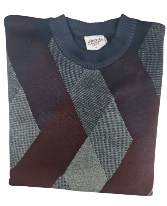 Sugar Mens Oliver Jumper - Wine