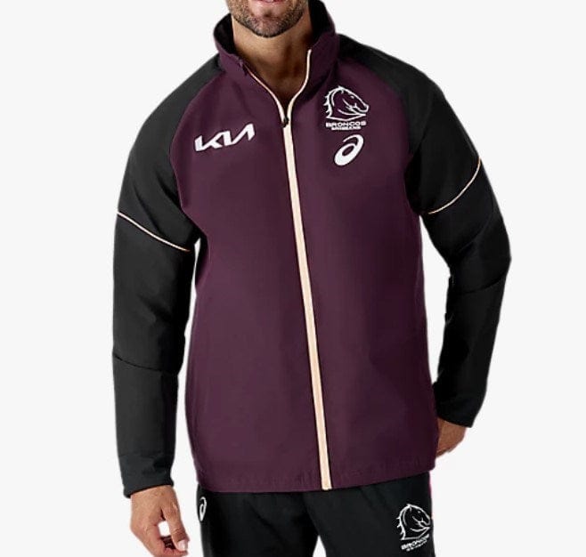 Load image into Gallery viewer, NRL Mens Broncos Brisbane Team Tech Jacket
