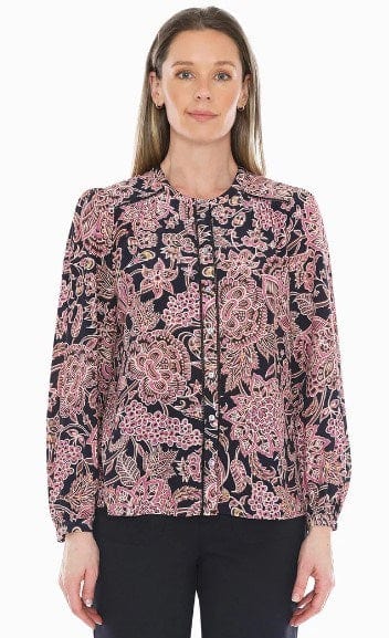 Load image into Gallery viewer, Jump Womens Romantic Flora Top In Multi
