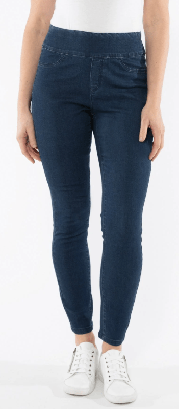 Load image into Gallery viewer, Jump Womens Fashion Jegging In Dark Denim Pants
