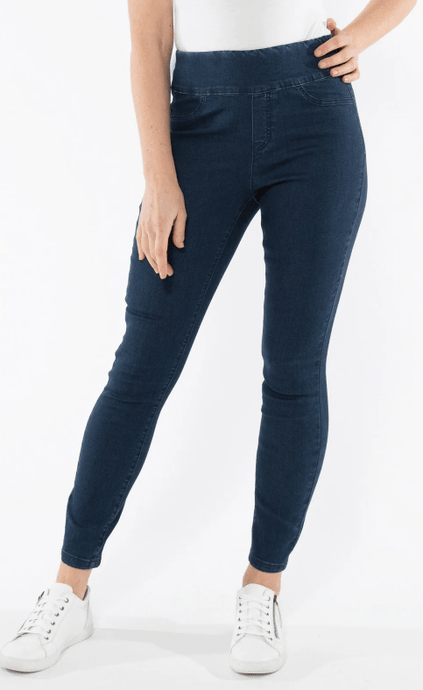 Jump Womens Fashion Jegging In Dark Denim Pants