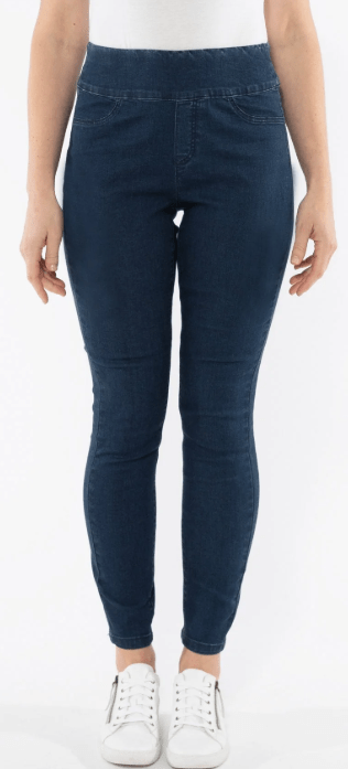 Load image into Gallery viewer, Jump Womens Fashion Jegging In Dark Denim Pants
