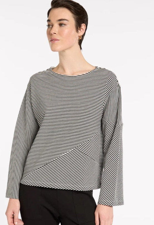 Marco Polo Womens Fine Stripe Boxy Shirt