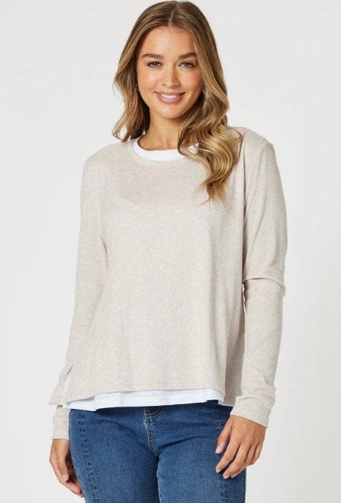 Load image into Gallery viewer, Basics Womens Alice 2 in 1 Knit Top
