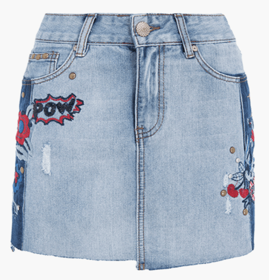 Desigual Womens Elina Denim Skirt