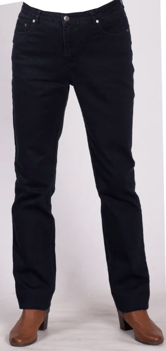 Equinox Womens Stretch Cotton Solid Denim 5-Pocket Jean