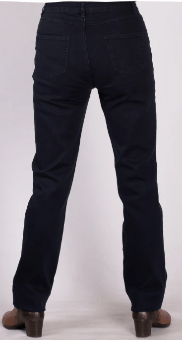 Equinox Womens Stretch Cotton Solid Denim 5-Pocket Jean