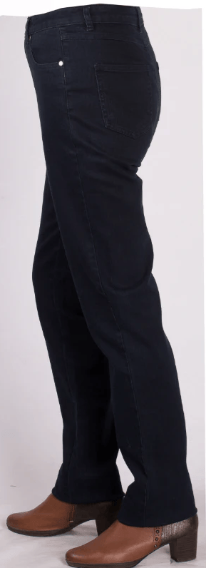 Equinox Womens Stretch Cotton Solid Denim 5-Pocket Jean