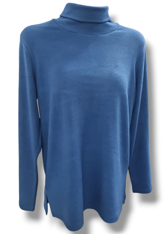 Equinox Womens Peach Finish Roll-Neck Top