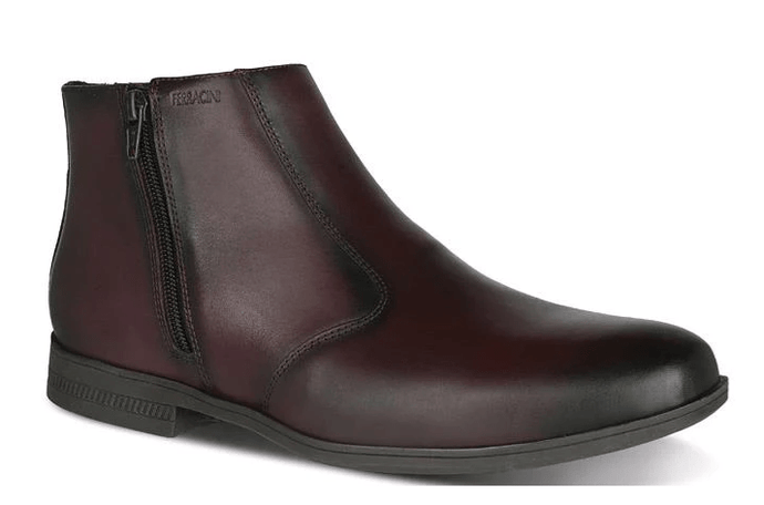 Ferracini Mens March Dublin Bordo Leather Cafe Shoes
