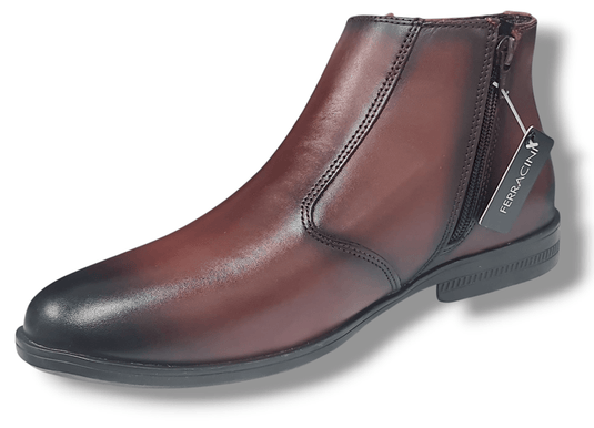 Ferracini Mens March Dublin Bordo Leather Cafe Shoes