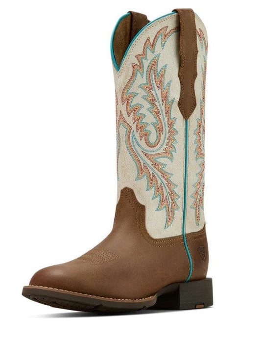 Ariat Womens Round Up W Toe Stretch Fit Western Boot