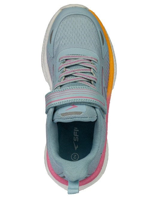 Load image into Gallery viewer, Sfida Girls Zephyr Velcro Runners - Sky/Pink/Orange

