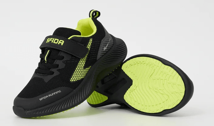 Sfida Kids Kaleido Velcro Runners - Lime