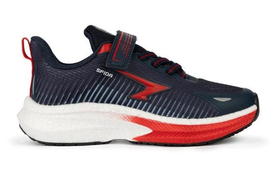Sfida Boys Zephyr 2.0 Velcro Runners - Navy/Red