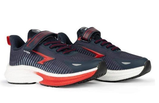 Sfida Boys Zephyr 2.0 Velcro Runners - Navy/Red