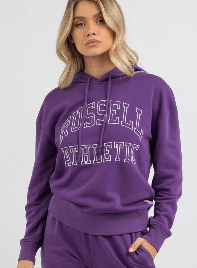 Load image into Gallery viewer, Russell Athletic Womens Washback Drop Shoulder Hoodie
