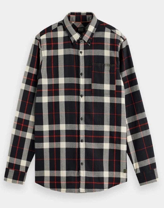 Load image into Gallery viewer, Scotch &amp; Soda Mens Herringbone Check Shirt
