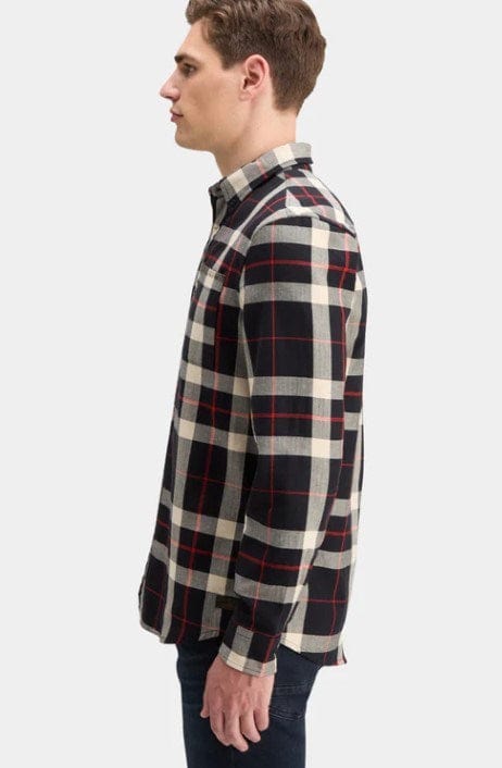 Scotch & Soda Mens Herringbone Check Shirt