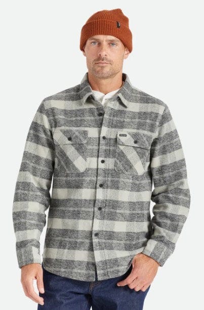 Brixton Mens Bowery Heavyweight Long Sleeve Flannel