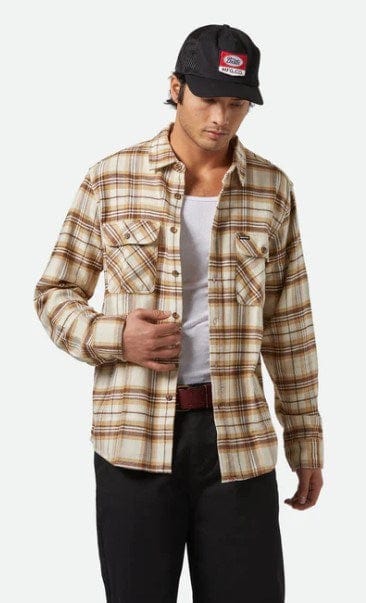 Brixton Mens Bowery Long Sleeve Flannel