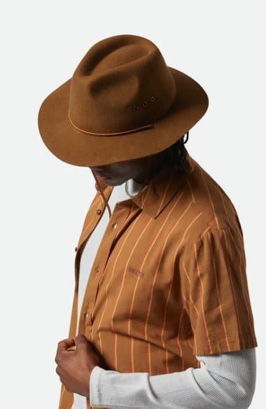 Load image into Gallery viewer, Brixton Wesley Weather Guard Packable Fedora
