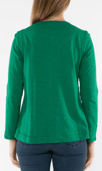 Jump Womens Long Sleeve Swing Hem Tee Hunter