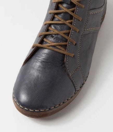 Josef Seibel Womens Felicia Kombi Leather Lace Up Boots